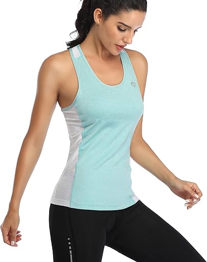 Women's Sleeveless Spandex/Nylon Yoga Top Quick Dry Four-Way Stretch Skinny Fit Eco-Friendly High Quality Activewear