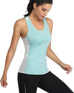 เสื้อโยคะแขนกุดสำหรับผู้หญิง ผ้ายืดสี่ทิศทาง แห้งเร็ว กระชับรูปร่าง เป็นมิตรกับสิ่งแวดล้อม คุณภาพสูง - Product Image 1