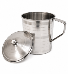 DHEER INTERNATIONAL STAINLESS STEEL MUG with LID and HANDLE DISHWASHER SAFE MODERN DESIGN for TRAVEL LOOKS PREMIUM - Product Image 1