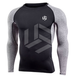 Latest Design <b>Men's</b> <b>Compression</b> <b>Shirts</b> Comfortable Fitness Wear with Latest Design and Knitted Fabric Letter Pattern - Product Image 5