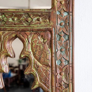 Modern Boho Accent <b>Mirror</b> <b>Set</b> for Entryway Intricate Carved Border Design with Timeless Decorative Appeal - Product Image 4