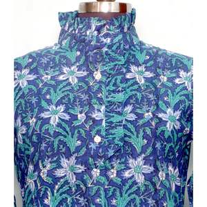 Vestido largo de verano para mujer con estampado floral digital, manga acampanada, cuello redondo, formal, lavable, de algodón suave, con botones y cintura natural. - Product Image 3