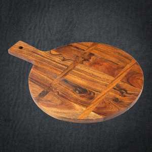 Planche à découper en bois d'acacia de qualité supérieure, planche à découper artisanale, épaisseur 1,2 cm, passe au lave-vaisselle, pour la préparation des aliments en cuisine, service de fromages - MN - Product Image 1