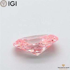 เพชร CVD ผลิตในห้องปฏิบัติการ สีชมพูสดใส ระดับความสะอาด VS1 ได้รับการรับรองจาก IGI รูปทรงวงรี น้ำหนัก 1.50 กะรัต สำหรับงานเครื่องประดับมืออาชีพ - Product Image 4