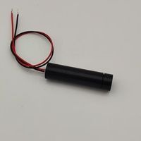 Modul Dioda Laser Cahaya Hijau Ismartlaser Long-Focus 30M Fokus Tetap 520nm <20mW 20x80mm Mesin Penyelarasan Laser Spot Beam