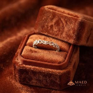 Anillo de Boda de Eternidad Vintage con Diamantes de Moissanita en Oro Rosa para Mujer, Joyería de EE. UU. - Product Image 4