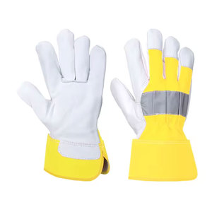 New Latest Style Best Design Top Super Quality Cow Split Leather Working Safety Gloves For Hot Sale for Industrial Use - Product Image 6
