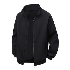 Veste coupe-vent décontractée en polyester pour homme, style moto, simple et tendance, avec fermeture éclair personnalisée, idéale pour l'automne – Produit de haute qualité - Product Image 1