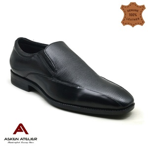 Men Dress Oxfords Genuine Leather Pointed <b>Toe</b> Comfort Slip-On Casual Office Business Shoes <b>by</b> Asken Atelier - Product Image 1