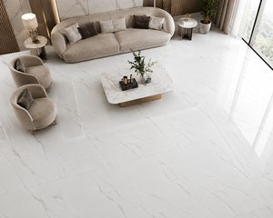 กระเบื้องปูพื้นพอร์ซเลนขัดเงาขนาด 60x60 ซม. ลายหินอ่อน สำหรับปูพื้นโชว์รูม สำนักงาน อาคาร สำหรับพื้นที่นั่งรอ - Product Image 5
