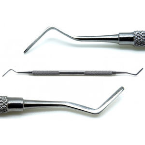 เครื่องมืออุดฟันคอมโพสิตแบบไม่ติดสัมผัส  ไม้พายไฮเดมันน์ # คู่มือการใช้งานแบบใช้ซ้ำได้ ทำจากเหล็กกล้าไร้สนิมเกรดผ่าตัด 1 ชิ้น - Product Image 1