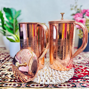 Ayurveda Pure <b>Copper</b> Eco-Friendly 1000-1500ml Customizable Water Kettles Restaurant and Hotel <b>Table</b> Decorative - Product Image 2