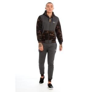 High Quality Custom Wholesale Plus Size Hooded Breathable Solid Heavyweight Tech Sport Wear Mens Jogging <b>Set</b> Tracksuit - Product Image 3