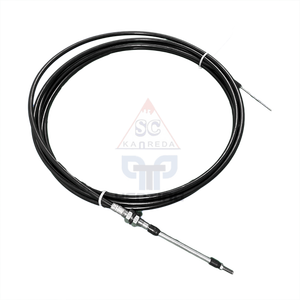 อะไหล่เครื่องจักรก่อสร้างคุณภาพดีที่สุด สายควบคุม (เกลียวยาว-36ซม.) สีดำ สำหรับรถปั๊มคอนกรีตและรถผสมคอนกรีต - Product Image 3