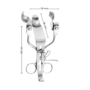 Retractor Anal Manual ALAN PARKS, Cuchillas de Acero Inoxidable, Instrumento Quirúrgico Modelo MM-0726-230, Certificado CE, Garantía de 2 Años, Metálico - Product Image 2