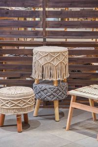 Muebles de Sala de Estar Modernos y Ecológicos de Hotel Velvet, Tapizados, para Interiores, con Patas Metálicas, Taburetes y Otomanas - Product Image 2