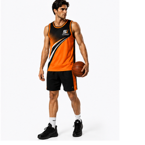 Standard International Unisex Sleeveless Basketball Jersey Heat-Transfer Printing Breathable Four-Way Stretch Eco-Friendly - Product Image 1