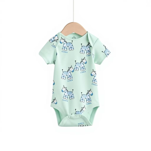 Combinaison bébé Annamar Clothing en coton biologique tricoté, manches longues, fermeture boutonnée, respirante, unisexe, pour nouveau-né, toutes saisons - Product Image 1
