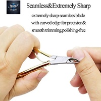 Coupe-ongles professionnels en acier inoxydable, ouverture large, lame plate, pointe acérée, pour manucure des doigts, usage adulte, style simple