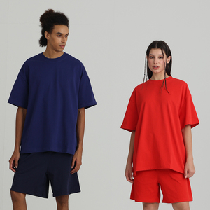 Wholesale Unisex Plain Crew Neck Short Sleeve Casual T Shirt Custom Unisex Oversized Plain Short Sleeve Crew Neck T Shirt - Product Image 2