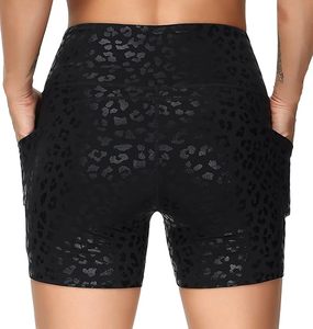Pantalones Cortos de Verano para Mujer y Niña, con Logotipo Personalizado, de Cintura Alta Elástica, de Secado Rápido, con Efecto Levanta Glúteos, de Spandex - Product Image 5