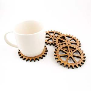 Posavasos Clásico de Madera de Calidad Superior para Taza de Café, Base Natural para Bebidas, Protección Duradera para Mesa, Accesorio Personalizable - Product Image 5