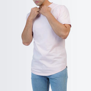 Camisetas Personalizadas con Cuello en V para Hombre, 100% Algodón, Manga Corta, Transpirables, Cómodas, Venta al Por Mayor, Servicio OEM Personalizado de Alta Calidad - Product Image 4