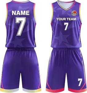 Conjunto de Uniforme de Baloncesto Personalizado, Camisetas y Pantalones Cortos Sublimados, Ropa Deportiva Transpirable de Secado Rápido, Logotipo OEM - Product Image 3