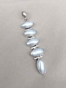 Pendentif en perles en argent Sterling 925, bijoux classiques élégants, cadeau pour femmes, collier fait à la main, accessoires de mode - Product Image 6