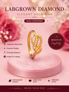 Anillo de Diamantes Cultivados en Laboratorio, Chapado en Oro Amarillo, Plata de Ley, Corte Redondo, de Lujo, para Mujer, en Oro de 10K, 14K, 18K, Plata 925, 935 - Product Image 3