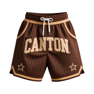 Shorts de basket amples pour homme avec bande latérale, longueur genou, en polyester, séchage rapide, personnalisables avec logo - Product Image 6