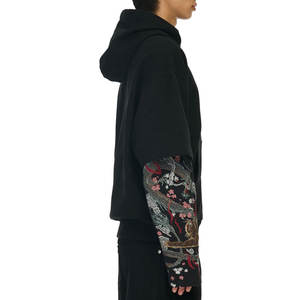 Nouvelle Arrivée Sweat-shirt Unisexe à Capuche Double Couche Effet Vieilli Manches Longues Vintage Oversize Hiver Chaud Polaire Personnalisé Homme - Product Image 6