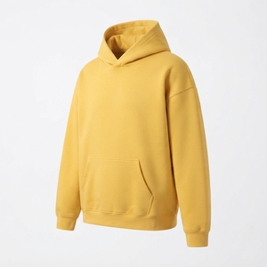 Sudaderas con capucha para hombre 100% algodón, forro polar grueso, de gran tamaño, con posibilidad de impresión de logotipo personalizado, sudaderas con capucha y sudaderas para hombre. - Product Image 5