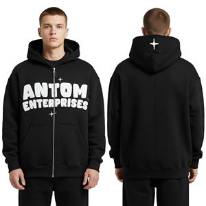 Pakistan Manufacturer Wholesale Chenille Embroidery Hoodies Soft Fabric With Custom Logo Chenille Embroidery Hoodies For <b>Men</b> - Product Image 2