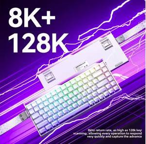 Teclado Mecánico con Cable AULA HERO84 RGB, USB Tipo-C, PBT Personalizable, 85 Teclas, para Esports, Nuevo, Diseño Neon - Product Image 2