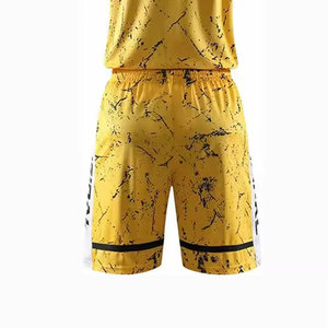 Uniforme Deportivo de Baloncesto para Hombre, Diseño Moderno, Alto Rendimiento, Estampado Sublimado Amarillo - Product Image 6