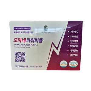 [D&S Cosmedique] Momane Power Purple, Suplemento Energético en Polvo con Complejo Vitamínico B, Vitamina C, Niacina y Ácido Pantoténico, Sin Azúcar - Product Image 1
