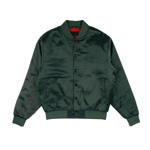 Chaqueta de Satén para Hombre, Precio Económico, Color Sólido, Cuello Alto, Bolsillos Laterales, Transpirable, Ecológica, Personalizable, para Invierno - Product Image 1