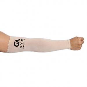 Manches de protection solaire GYM ACTIVE pour hommes en polyester UPF50+, longueur coude, rafraîchissantes, respirantes, avec logo personnalisé, pour sports de plein air - Product Image 2