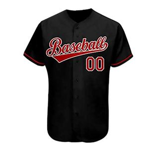 Ensemble uniforme de baseball personnalisé imprimé par sublimation pour homme – Maillot noir, pantalon gris, chaussettes rouges – Polyester anti-humidité, style hip-hop - Product Image 3