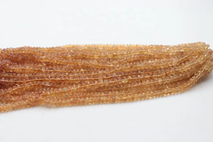 Perles de forme de rondelle à facettes de topaze impériale de haute qualité 4-5mm pour la fabrication de bijoux en pierres précieuses naturelles - Product Image 2