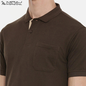 เสื้อโปโลสีพื้น ดีไซน์ทันสมัย สำหรับฤดูร้อน สวมใส่กลางแจ้ง สไตล์ใหม่ แขนสั้น ลำลอง ติดกระดุม เหมาะสำหรับนักธุรกิจ ขายดี - Product Image 6