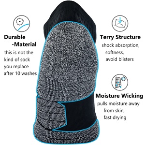 Compression Sports <b>Socks</b> Ankle Athletic <b>Running</b> Basketball Cycling Workout Solid Summer Cotton Blend Custom Cuff Logo Wholesale - Product Image 4