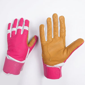 Gants de frappe de baseball professionnels légers en cuir de vachette Cabretta, fabriqués sur mesure, couleur et logo personnalisables pour la vente en gros - Product Image 1