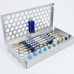 Kit de elevación de senos dentales con brocas y topes, instrumentos quirúrgicos manuales, mango acanalado azul, Clase I, certificado CE - Product Image 2