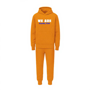 Hamilton Hoodie Tracksuit Men Orange Fleece Sweatshirt Jogger Set Canada City Print Casual Streetwear Sportswear Suit - Product Image 1