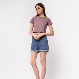 Camisetas Casuales Personalizadas para Mujer, 100% Algodón, Tacto Suave, Cuello Redondo, OEM, Marca Privada, MOQ Bajo, Múltiples Colores, Fábrica - Product Image 1