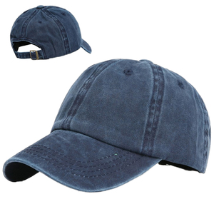 Gorra de Béisbol de Algodón Lavado al por Mayor, Unisex, Estilo Vintage, Perfil Bajo, Correa Ajustable con Hebilla, Gorra Lisa sin Estampado, Logotipo Personalizado OEM - Product Image 1