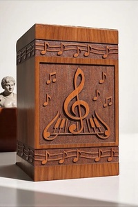 Personalized Handmade Wooden Train Locomotive Cremation Urn Engraved <b>Memorial</b> Keepsake <b>Box</b> American Style Durable Eco-Friendly - Product Image 5