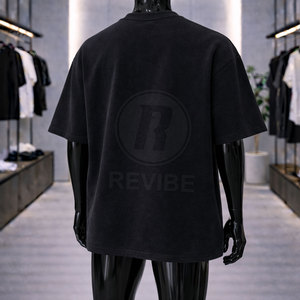 T-shirt gaufré confortable en coton respirant de qualité supérieure pour homme, coupe classique, 100 % coton - Product Image 3